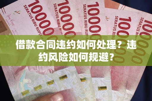 济南借款合同违约如何处理？违约风险如何规避？